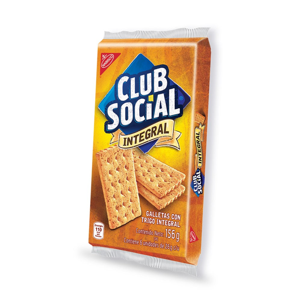 Galletas Club Social Integral 6 Packs 156g