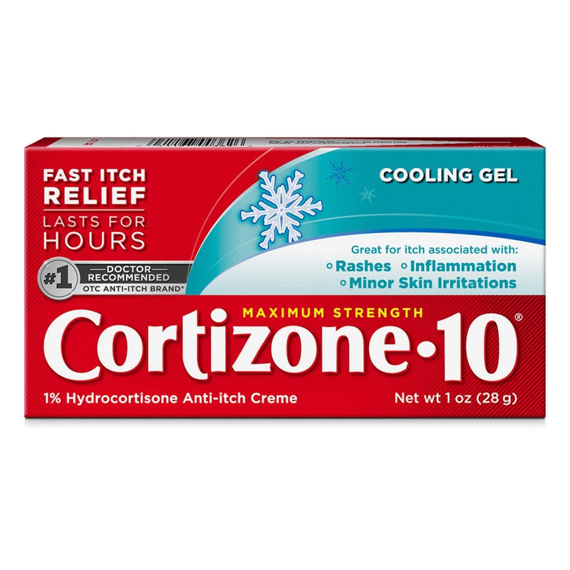 Cortizone 10 Cooling Gel 1% Hydrocortisone Anti-itch Creme 28g