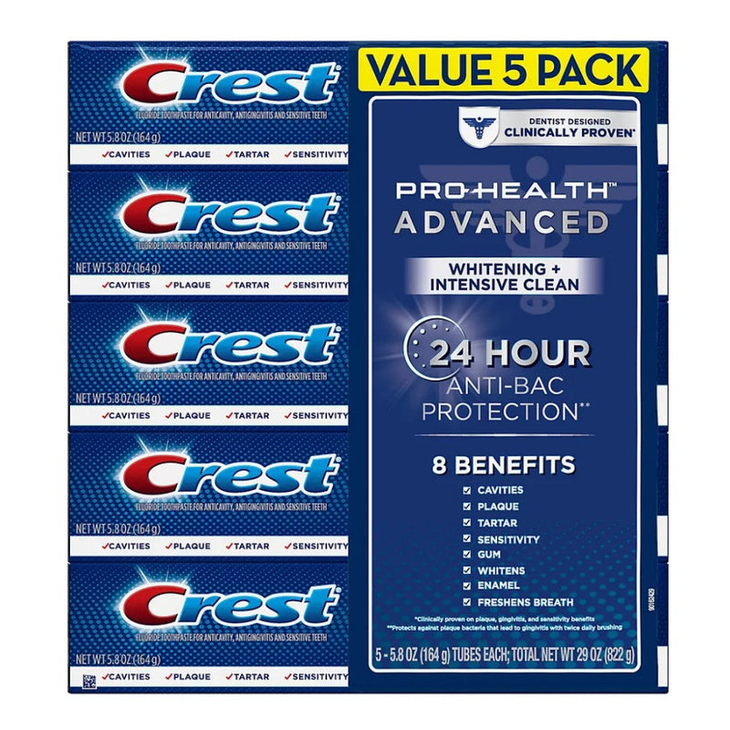 Crest 5 Und Pro-Health Advanced 5und Crem Dental 822g