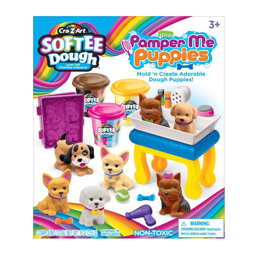 CrazArt Softee Dough Pamper Me Puppies 3 +