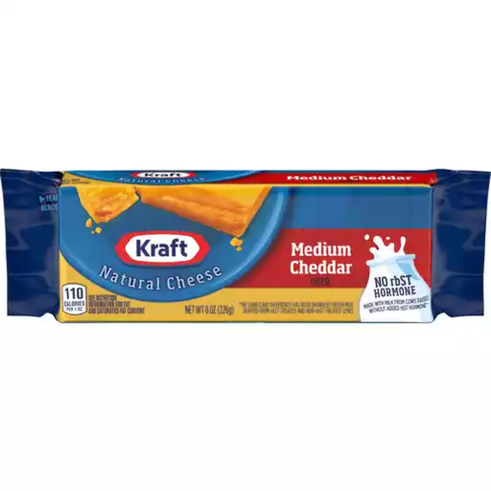 Queso Kraft Medium Cheddar 226 gr