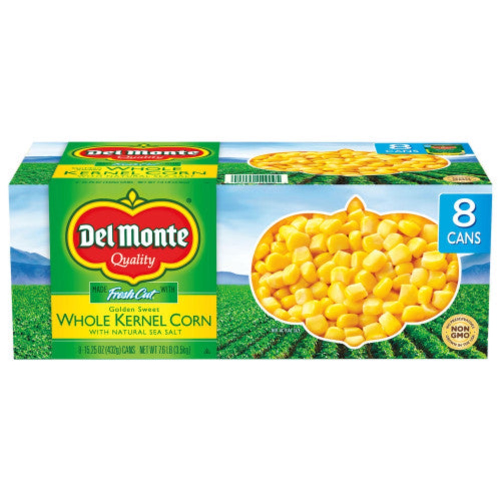 Del Monte Maiz Entero 8 Latas 432gr C/U 3.5kg