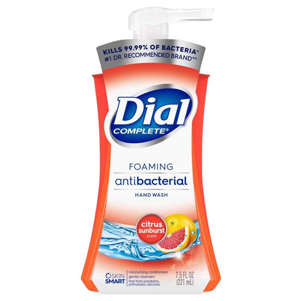 Dial Jabon Foam Antibacterial Hand Wash Citrus Sunburst Scent 221ml