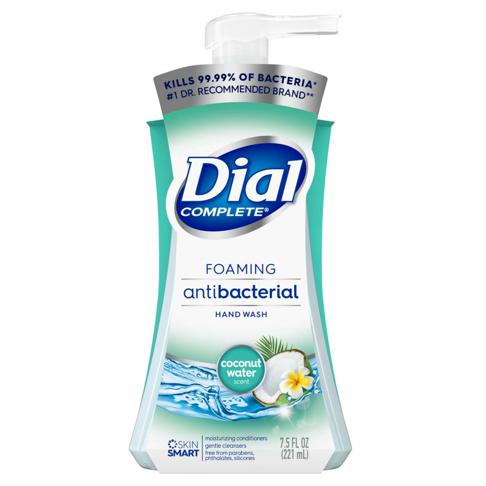 Dial Jabon Foam Antibacterial Hand Wash Coconut Water Scent 221ml