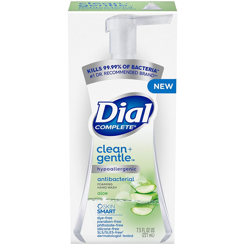 Dial Jabon Foam Antibacterial Complete Aloe 221 ml