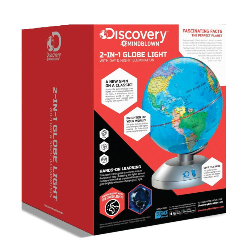 Discovery Mindblown 2-in-1 Globe Light With Day Night Ilumination 8+