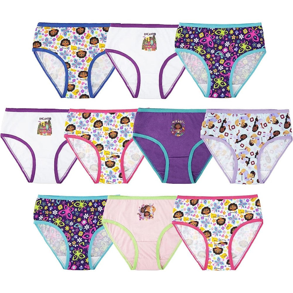 Disney Encanto Pack Ropa Interior Para Niña 10 Unidades