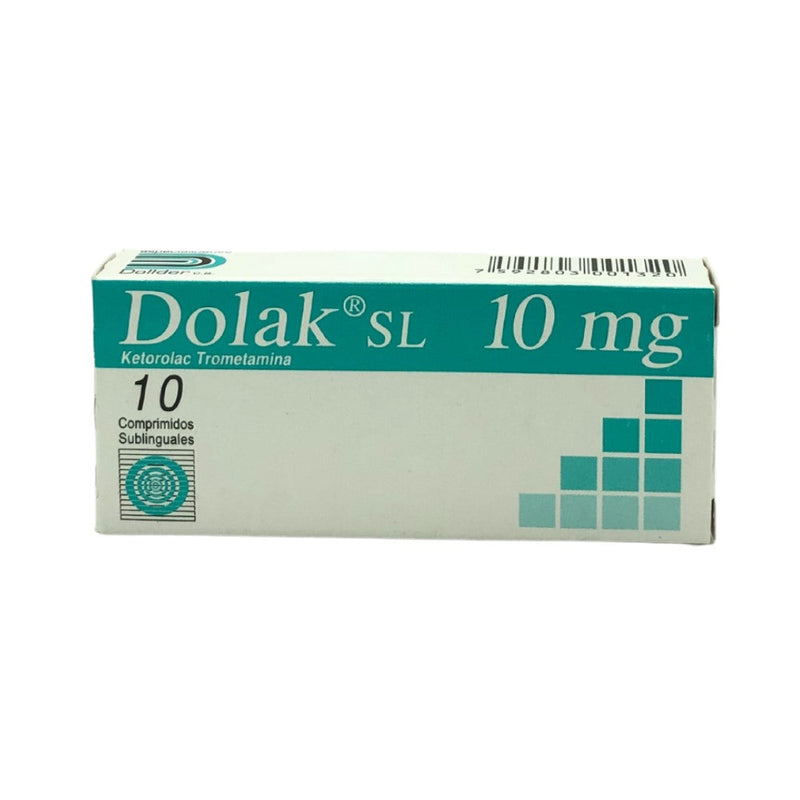 Dolak DL Ketorolac Trometamina 10mg 10 Comprimido