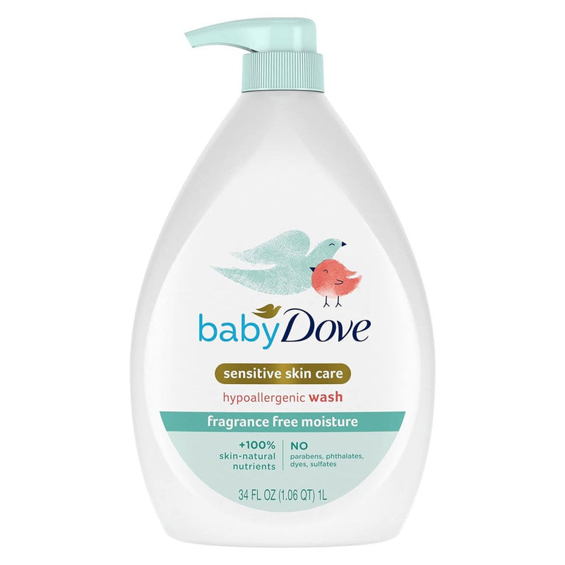 Dove Baby Crema Sensitive Hypoallergenic Fragance Free Moisture 1L