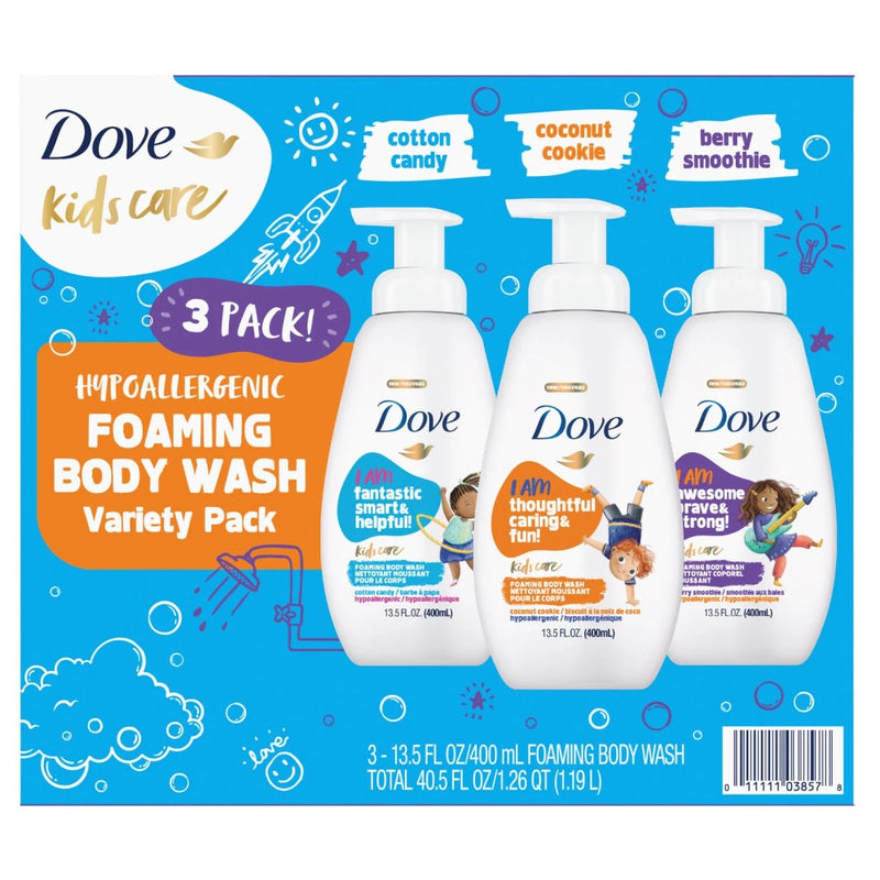 Dove Kids Foaming Body Wash Variety Pack 3und 400ml c/u