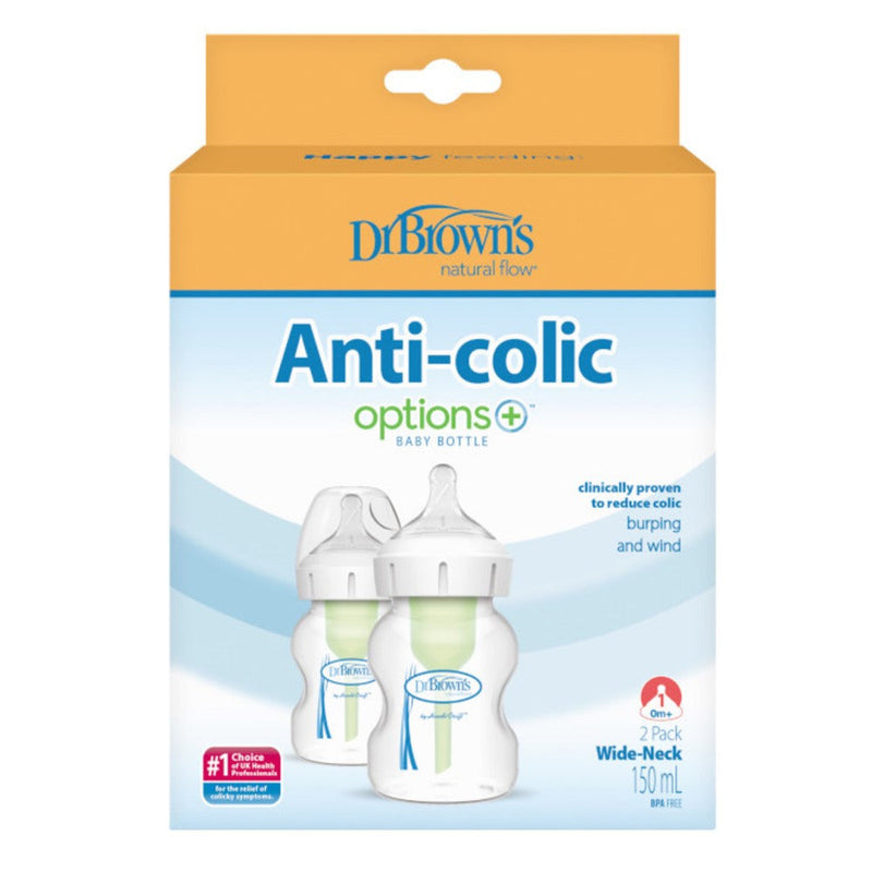 Biberones Dr.Brownʹs Anti-Colic Options 2 Pack Boca Ancha 150ml