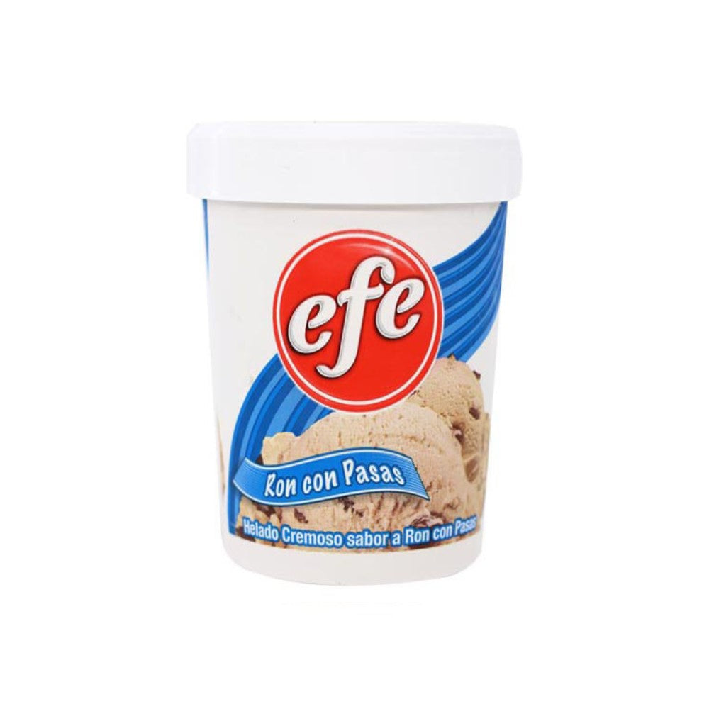 Helado Efe Ron Con Pasas 920 ml