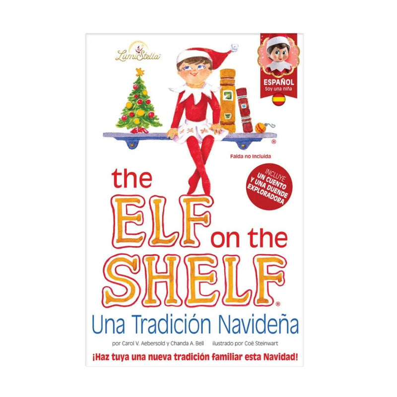 The Elf On The Shelf Niña Una Tradicion Navideña Cuento y Una Duende Explorador
