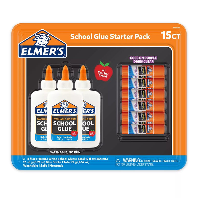 Pegas Elmers 15 Unidades School Glue Starter Pack