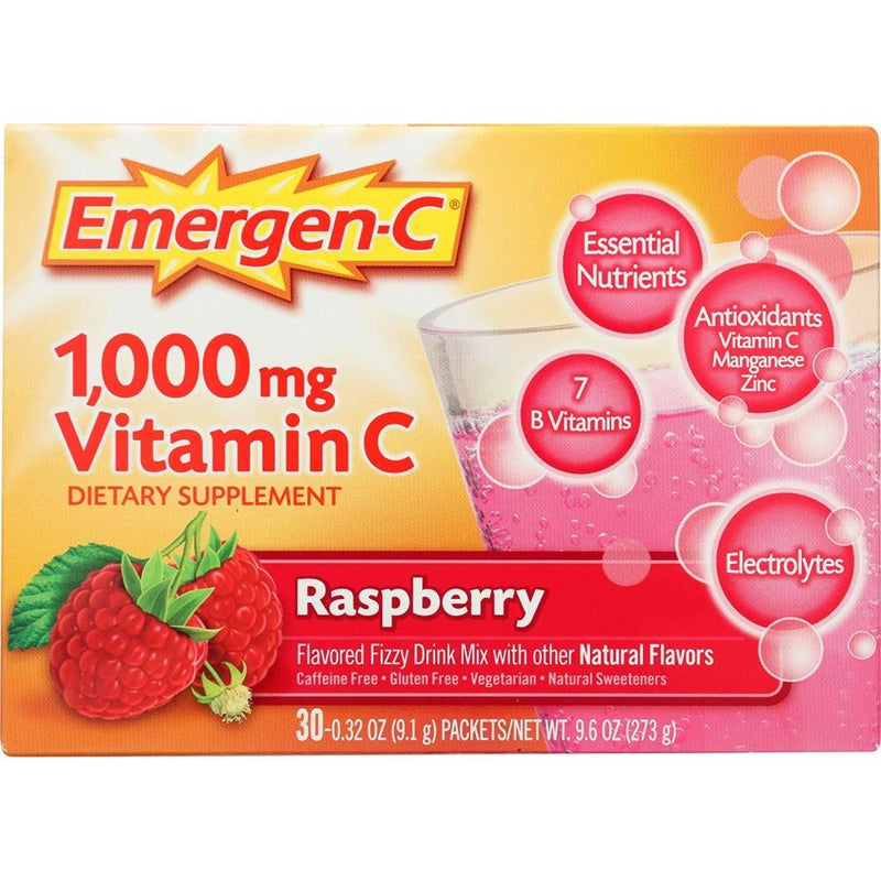 Vitamina C Emergen-C 1000mg 30 Sobres Raspberry - Madison Center