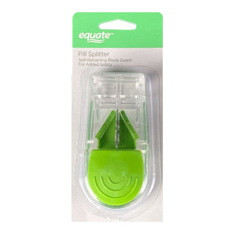 Equate Pill Splitter Self Retracting Blade Guard For Added Safety