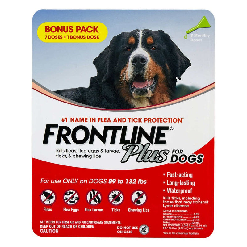 Frontline Plus Contra Pulga Piojos Garrapatas Para Perros De 40 A 59.9kg