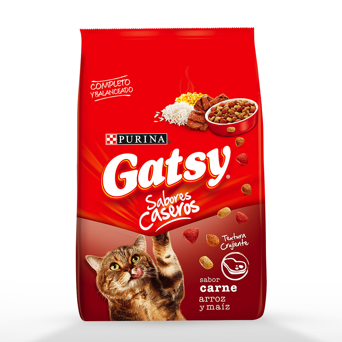 Purina Gatsy Sabor a Carne Arroz y Maiz 1kg para Gatos