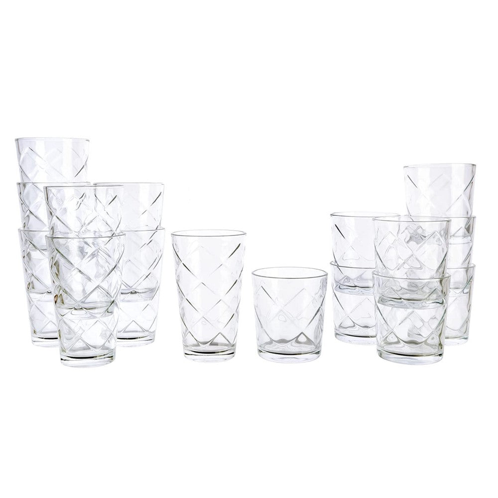 Juego De Vasos 16 Und Gibson Home Lattice