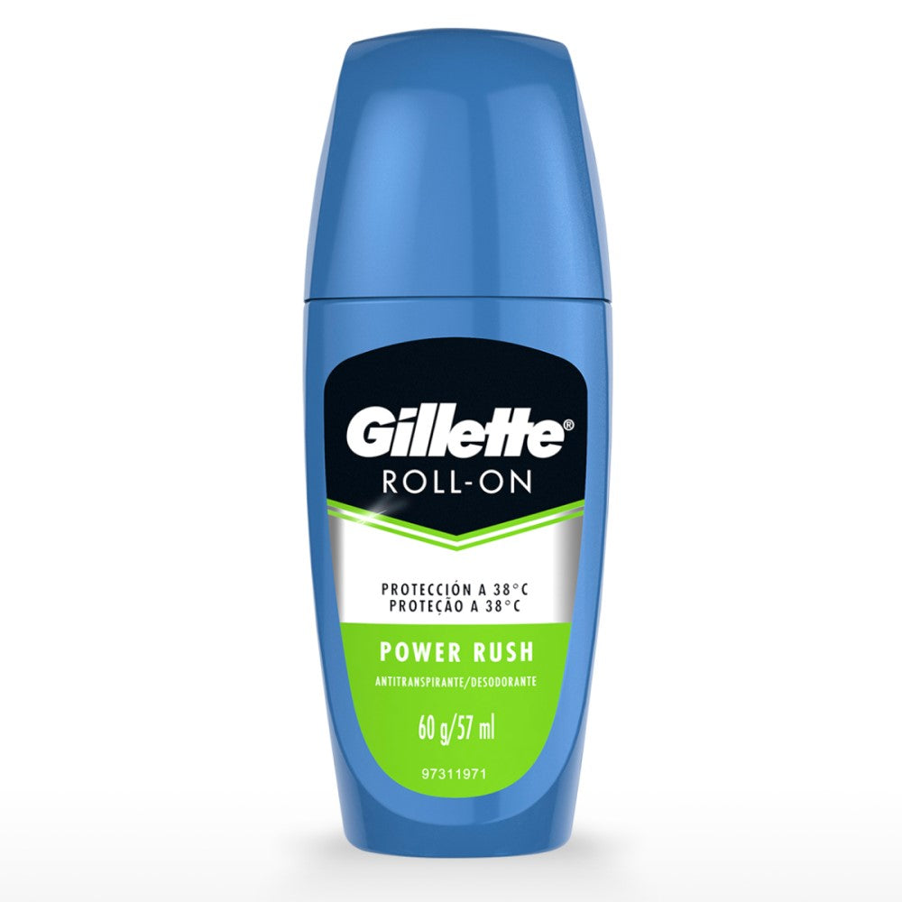 Desodorante Gillette Roll-On Power Rush Caballero 57ml