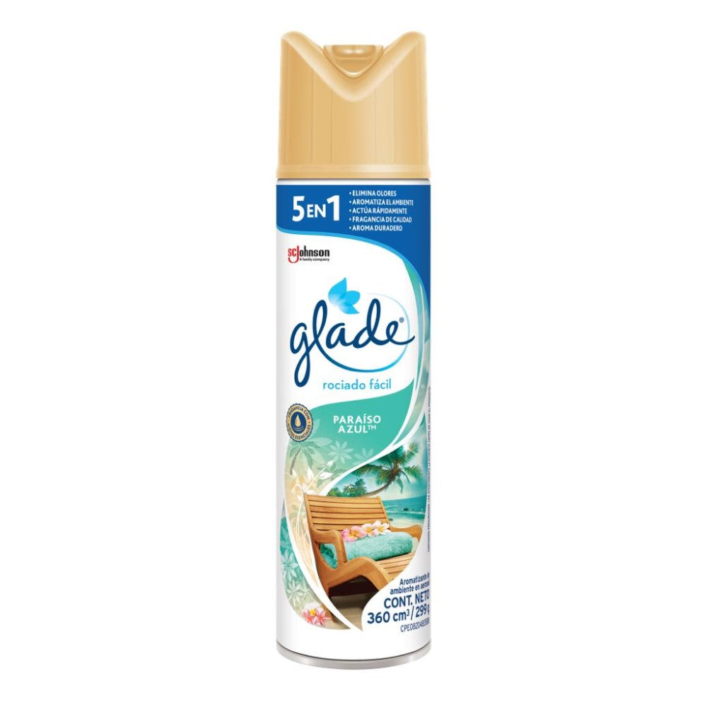 Glade Ambientador 5 en 1 Paraiso Azul 360ml