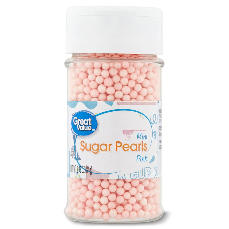 Great Value Sugar Pearls Mini Pink