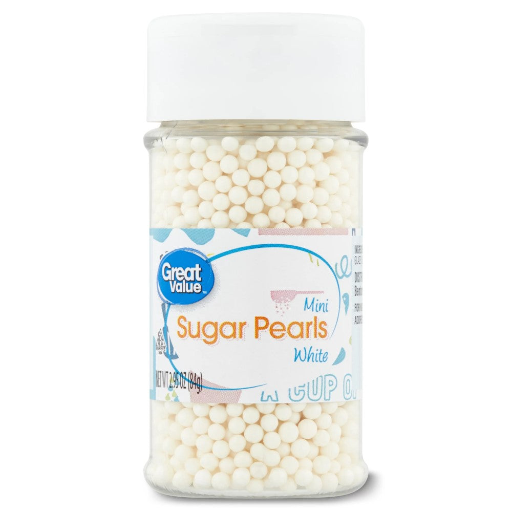 Great Value Sugar Pearls Mini White 84gr