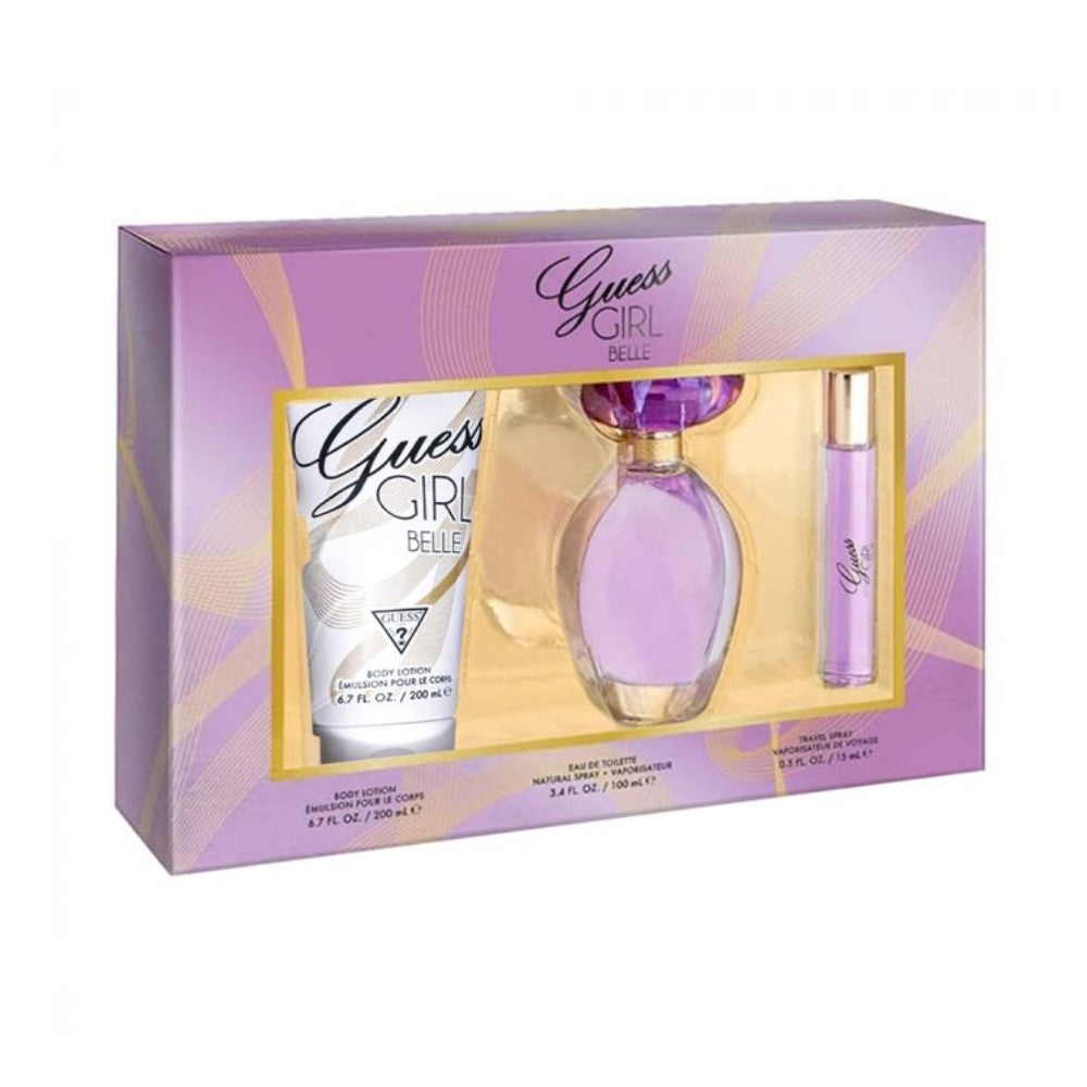 Guess Girl Belle Set de Regalo 100ml Eau de Toilette + 15ml + 200ml Body Lotion for Women