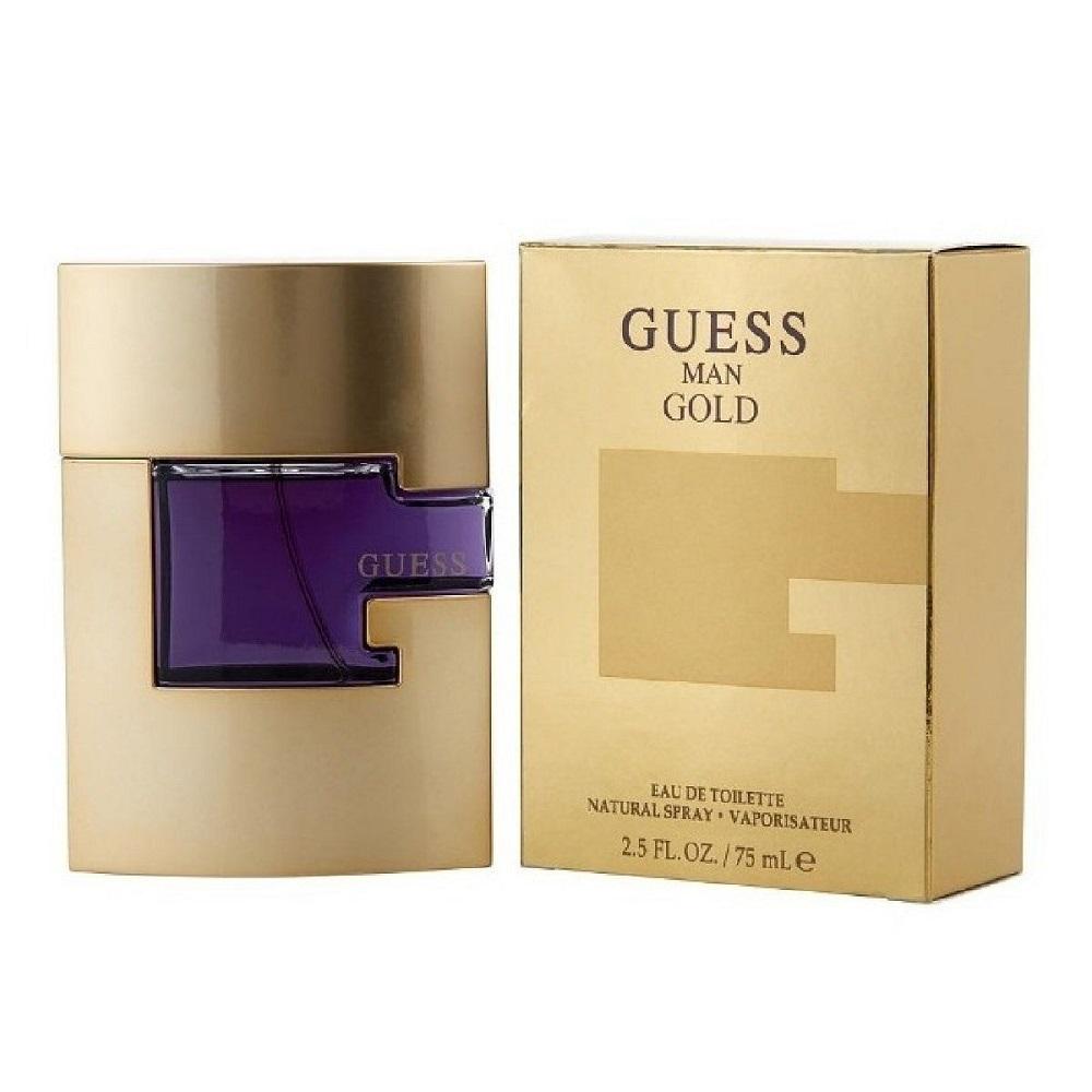 Guess Gold Eau De Toilette For Men 75 ml