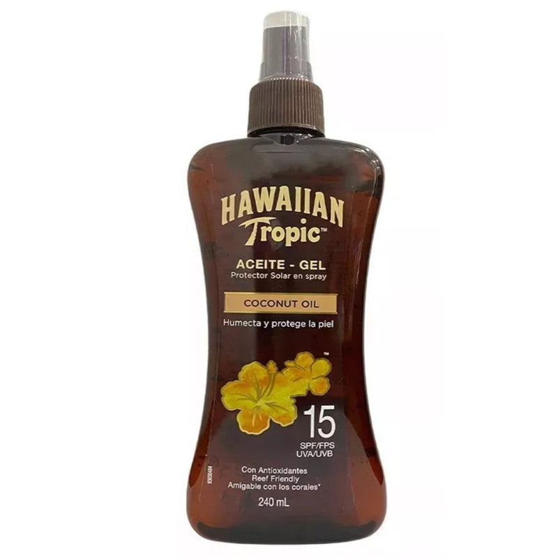 Hawaiian Tropic Protector Solar Aceite-Gel Coconut Oil 15 Spf 240ml
