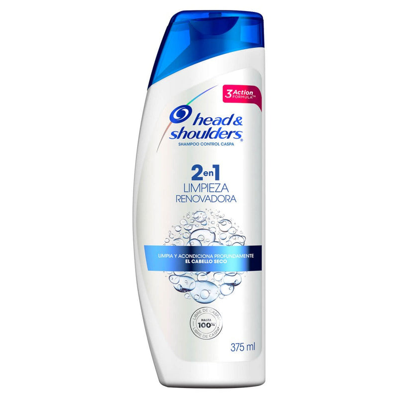 Shampoo Head & Shoulders Control Caspa 2 en 1 Limpieza Renovadora 375ml