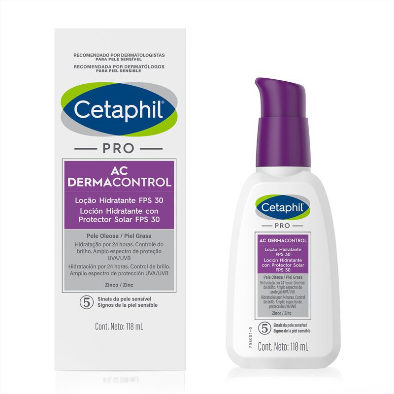 Cetaphil Pro AC Derma Control Locion Hidratante Con Protector Solar SPF30 118ml
