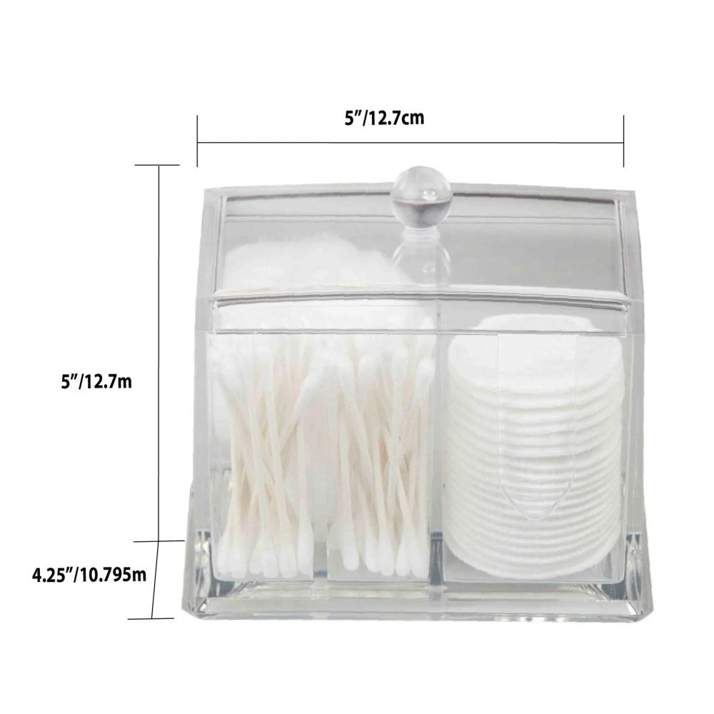 Organizador De Cosmeticos De Plastico Transparente 4Compartimientos