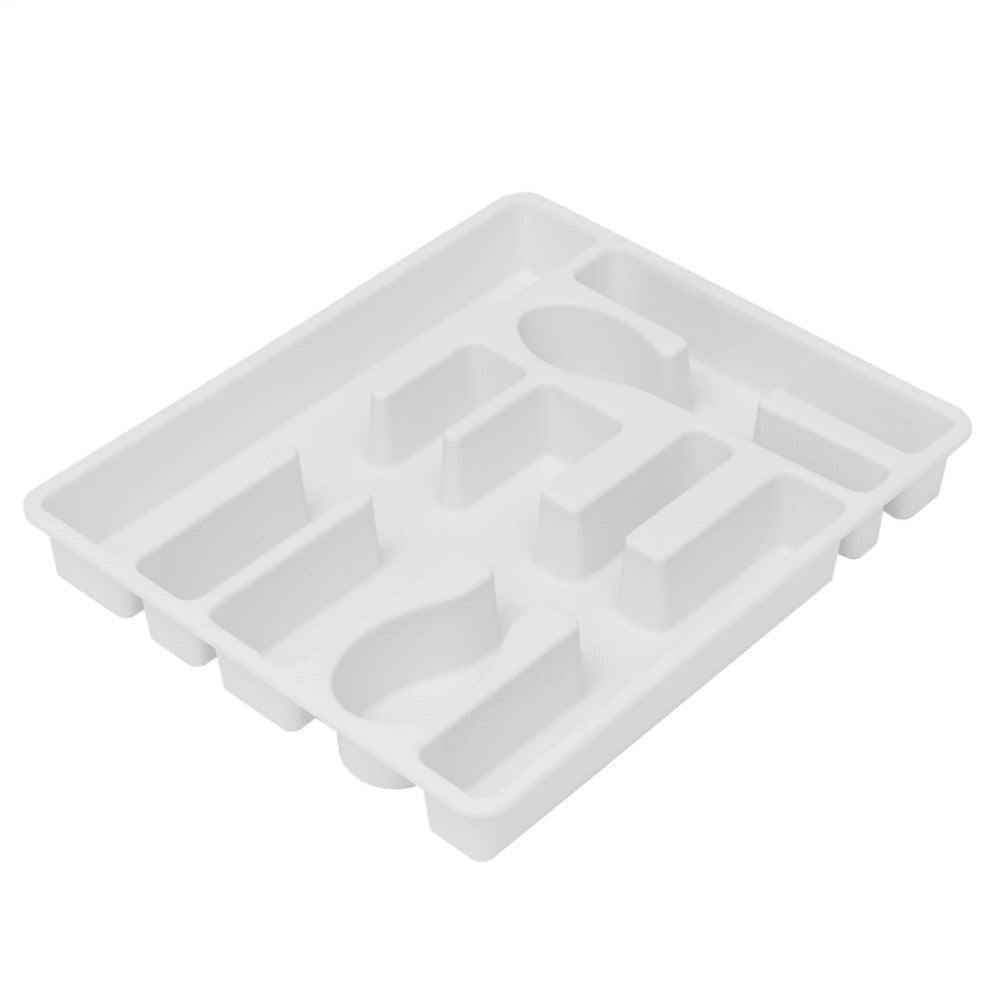 Cubiertera Blanca 7 compartimientos Home Basics Cutlery Tray 21.2 x 34.2 x 4.4cm