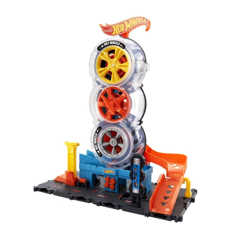 Hot Wheels City Super Twist Tire Shop +4