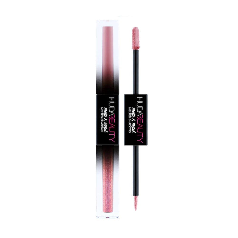 Huda Beauty Matte & Metal Liquid Eyeshadows Pink Million Dollar Deals 4ml