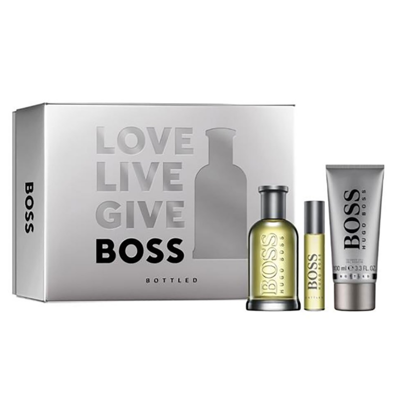 Hugo Boss Love Live Give Boss Bottled Eau De Toilette 100ml + 10ml + Shower Gel 100ml For Men 3und