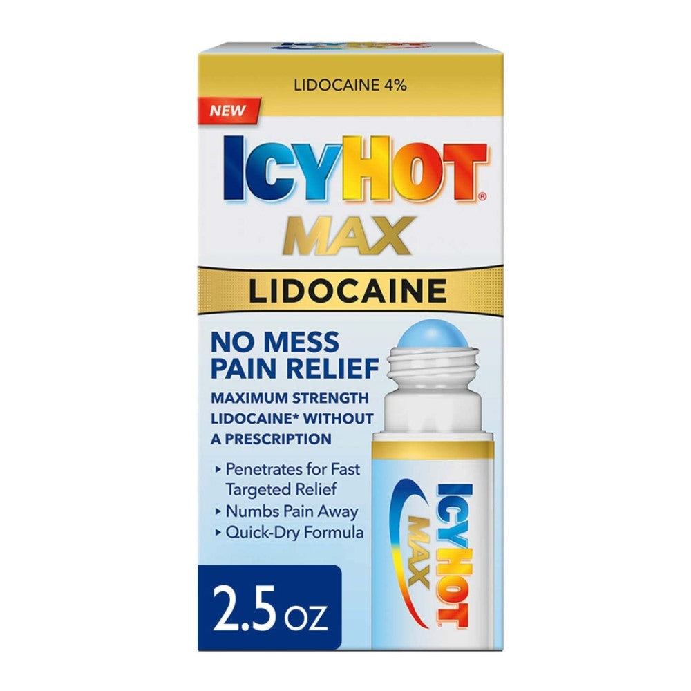 IcyhoteLidocaine Max No Mess Pain Relief Roll-On 73ml