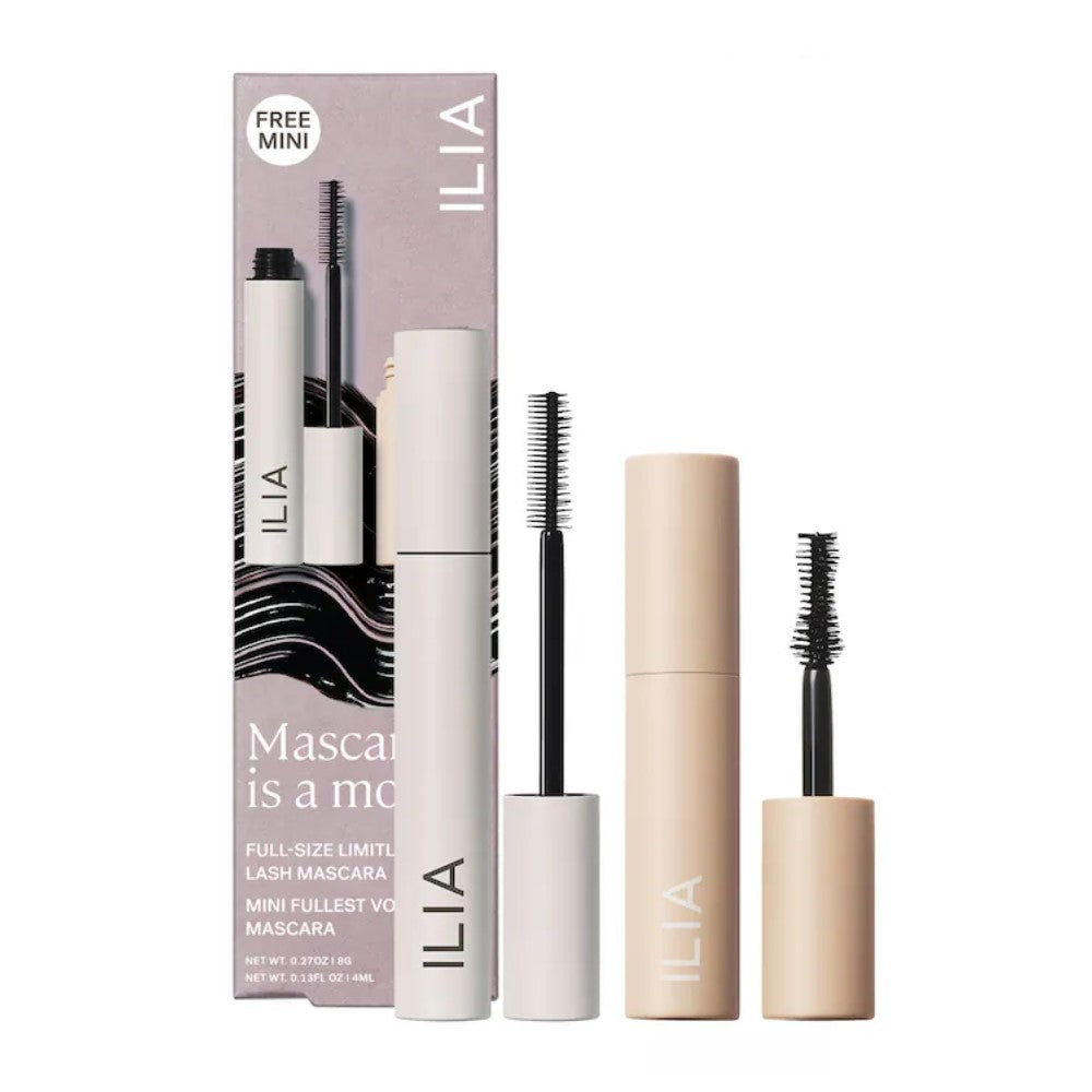 Ilia Mascara Limitless Lash Mascara Full Size + Mini Mascara