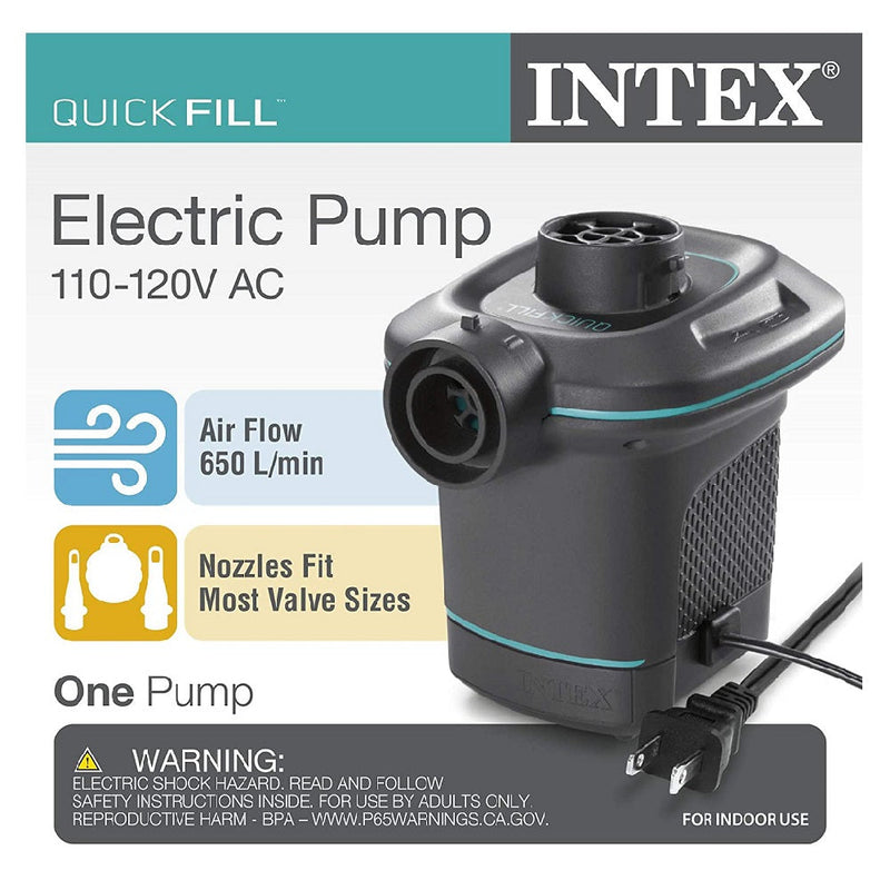 Inflador Electrico Intex Quick Fill 110-120V