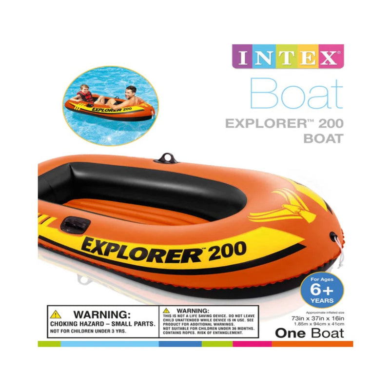 Intex Boat Explorer 200 1.85m x 94cm x 41cm 6+