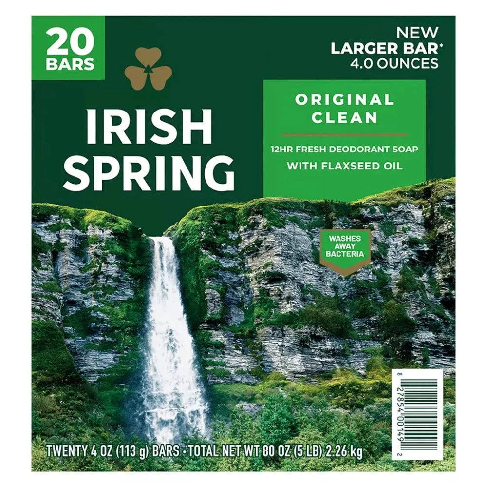 Jabon Irish Spring Pack 20 Und Original de 113gr