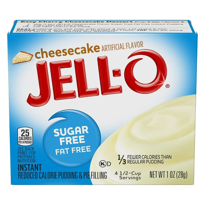 Pudding Jell-O Cheescake Sugar Free Instant Pudding & Pie Filling 28g
