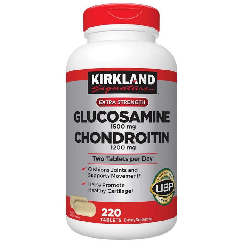 Glucosamine 1500mg Chondroitin 1200mg Kirkland 220 tabletas - Madison Center