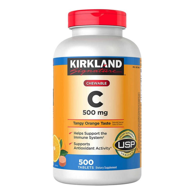 Vitamina C Kirkland Masticables 500 mg 500 Tablets