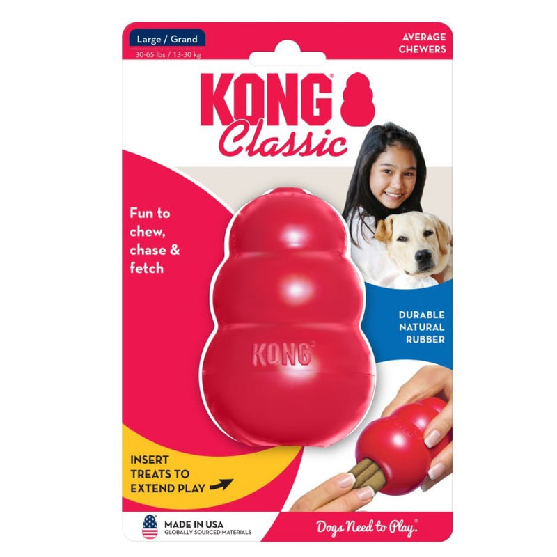 Kong Juguete Para Perro Classic Color Rojo Large 13.30kg