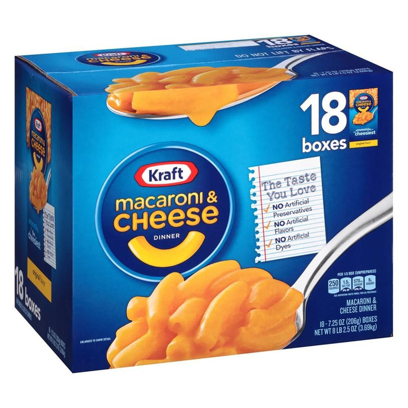 Macaroni Cheese Kraft 18 Cajas 3.69kg