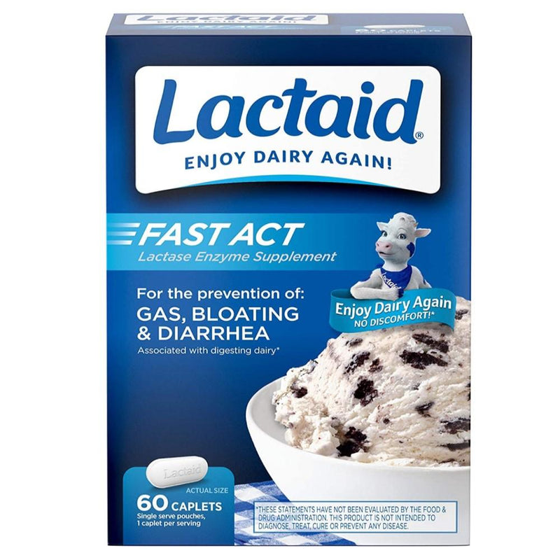 Lactaid Enzyme Supplement Fast Act 60 caplets
