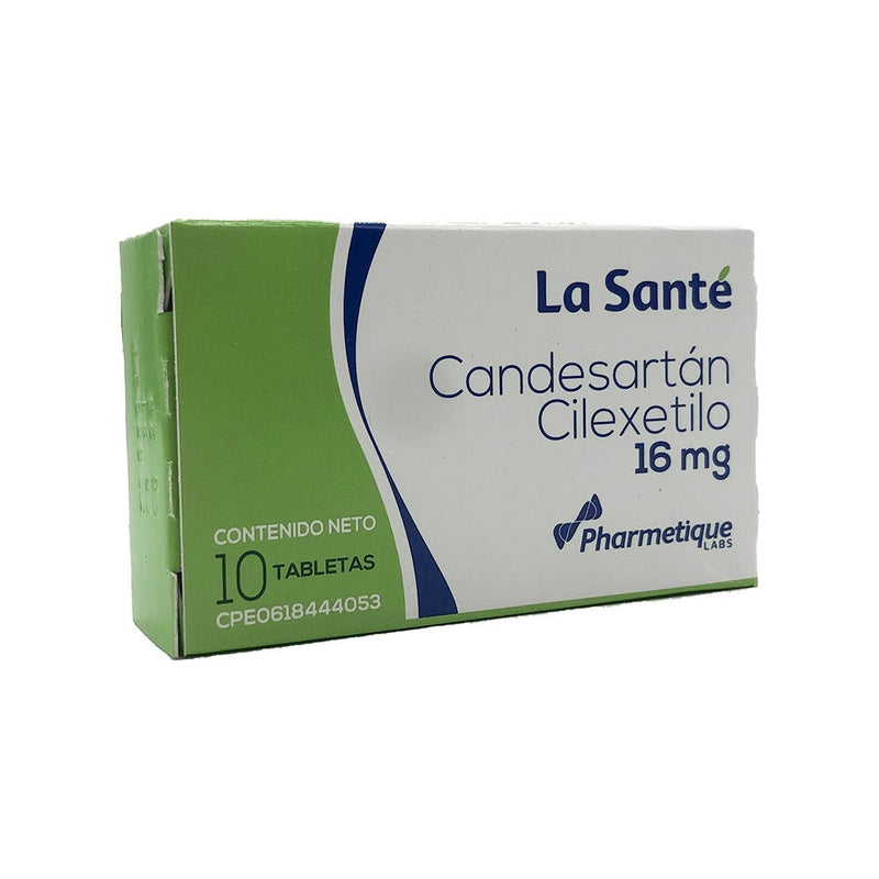 Candesartan Cilexetilo La Santé 16mg 10 Tabletas