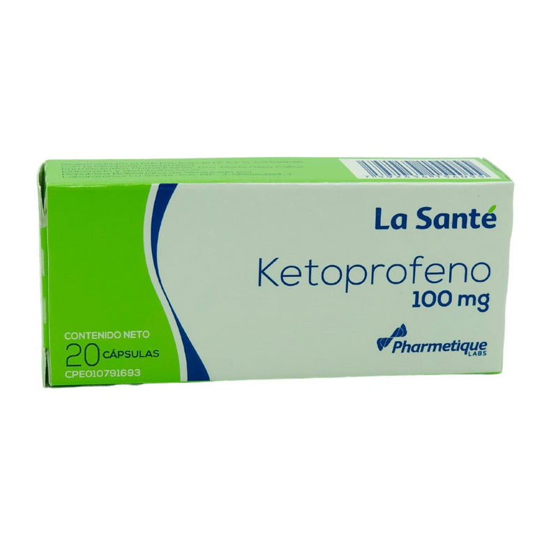 Ketoprofeno La Santé 100mg 20 Cápsulas